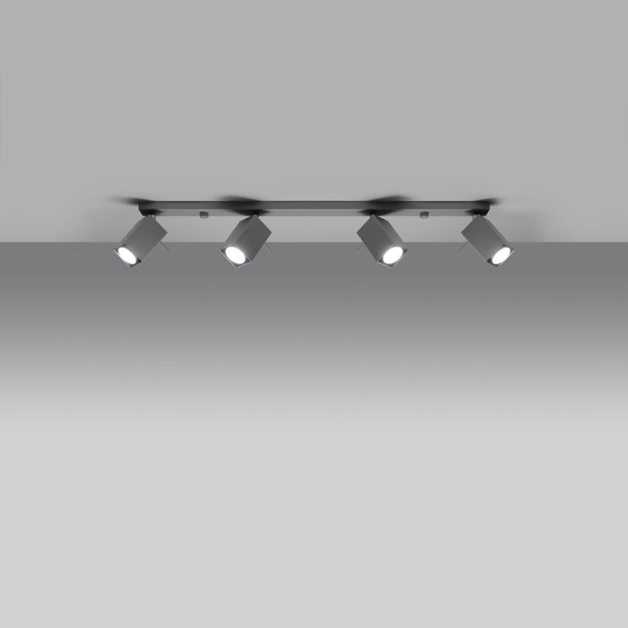 SOLLUX SL.0461 Lámpara de Techo MERIDA 4L Gris