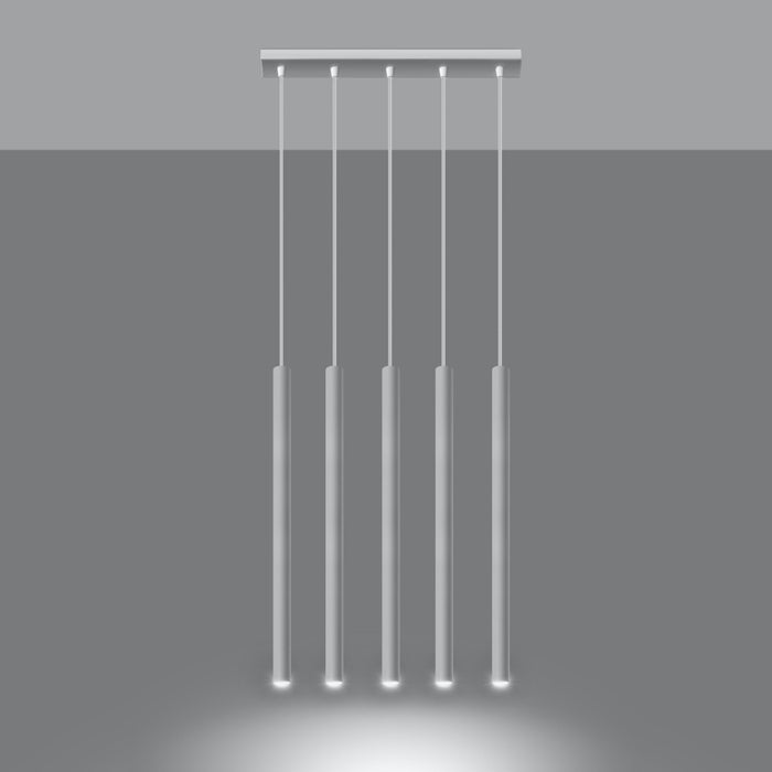 SOLLUX SL.0468 Lámpara Colgante PASTELO 5 Blanco