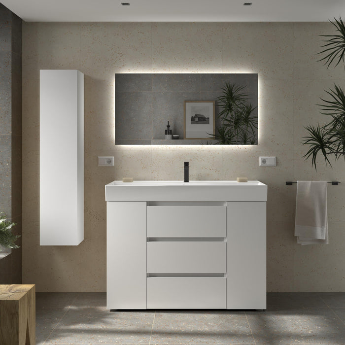 SALGAR BEQUIA PLUS Mueble 3C Lavabo Veneto 120 cm Blanco Mate
