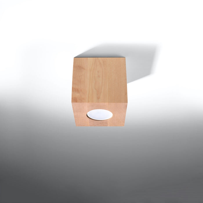 SOLLUX SL.0493 QUAD Natural Wood Ceiling Lamp