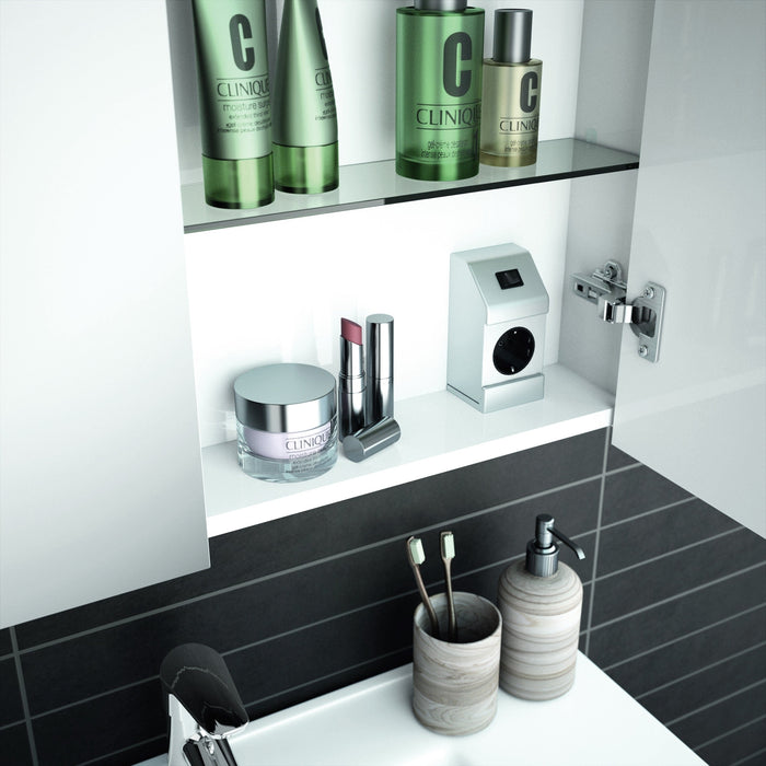 SALGAR SCHWAN Armario Camerino Espejo 2 Puertas Blanco