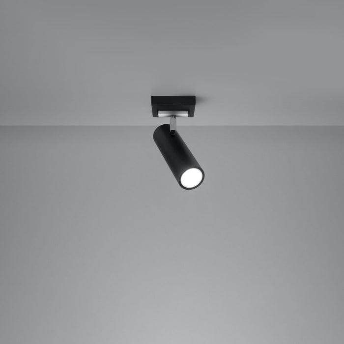 SOLLUX SL.0499 Ceiling Lamp DIREZIONE 1 Black