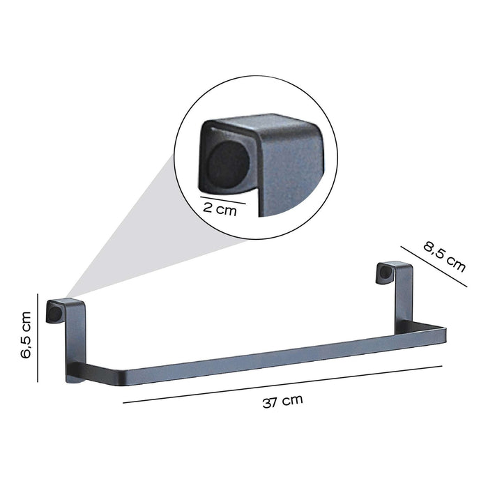 GEDY 21298100000 Toallero Colgable Gun Metal