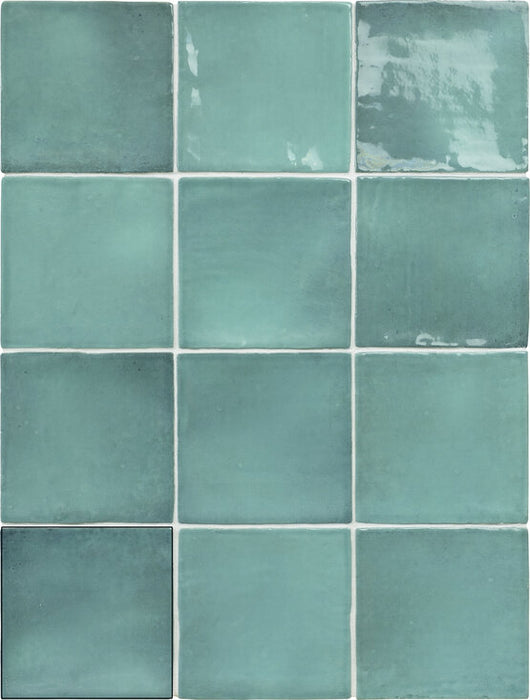 CARMEN A039193 SEVILLE TURQUOISE 10x10 Azulejo Esmaltado