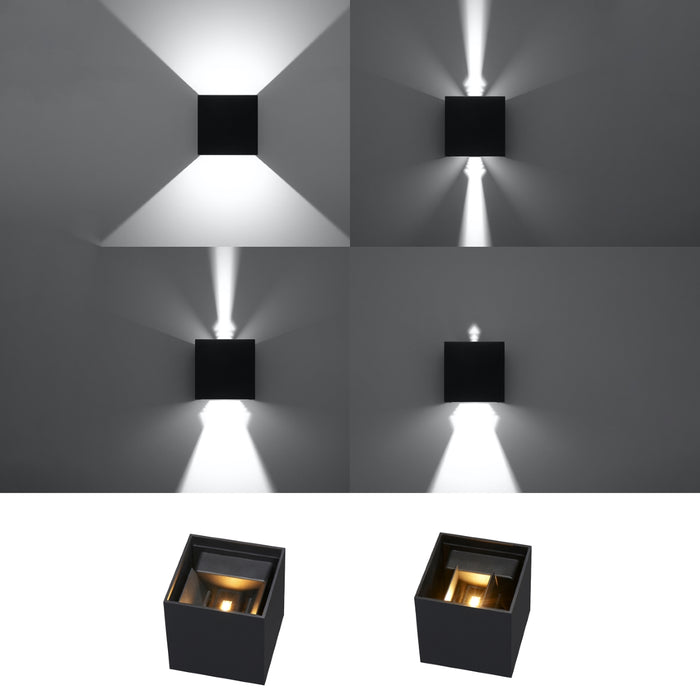 SOLLUX SL.0545 Aplique LUCA Negro LED IP54
