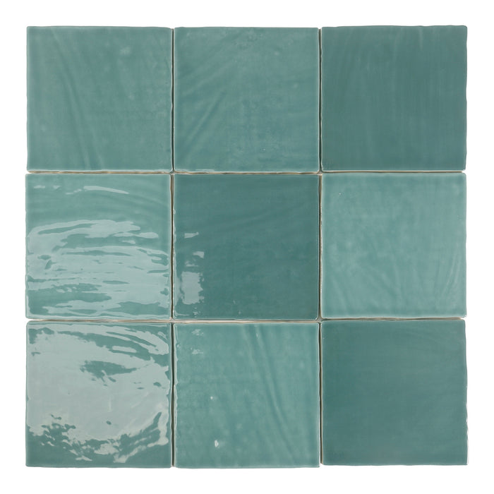 DUNE 188249N TABARCA Azulejo Turquesa 15x15 cm