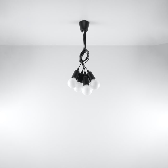 SOLLUX SL.0574 Pendant Lamp DIEGO 5 Black