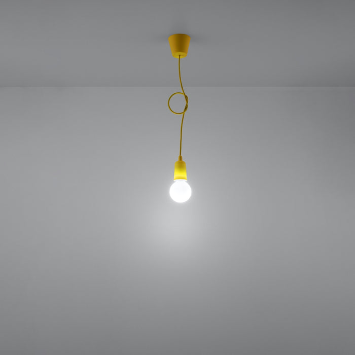SOLLUX SL.0578 DIEGO 1 Yellow Pendant Lamp