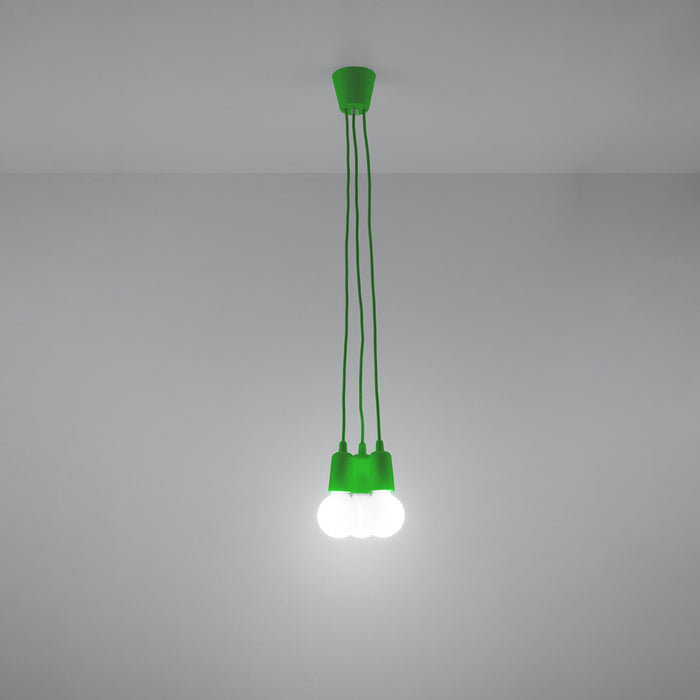 SOLLUX SL.0582 Lámpara Colgante DIEGO 3 Verde