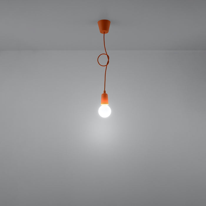 SOLLUX SL.0584 Lámpara Colgante DIEGO 1 Naranja