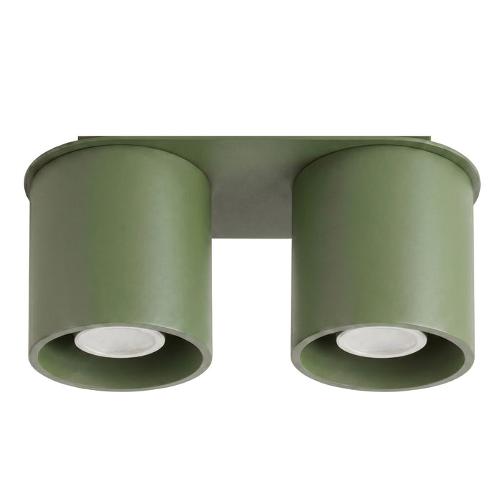 SOLLUX SL.2103 Plafón Orbis 2 Verde Oliva