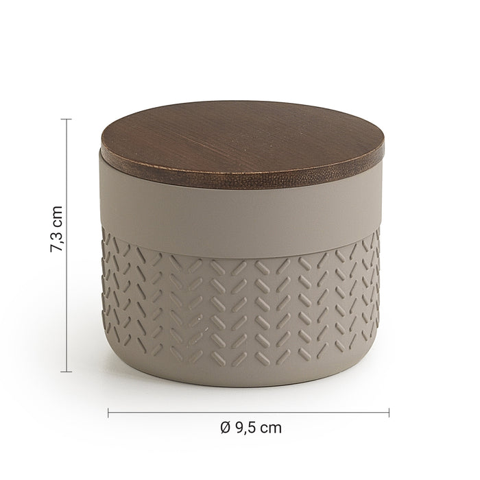 GEDY TH038300000 THEA Tarro contenedor gris-natural oscuro