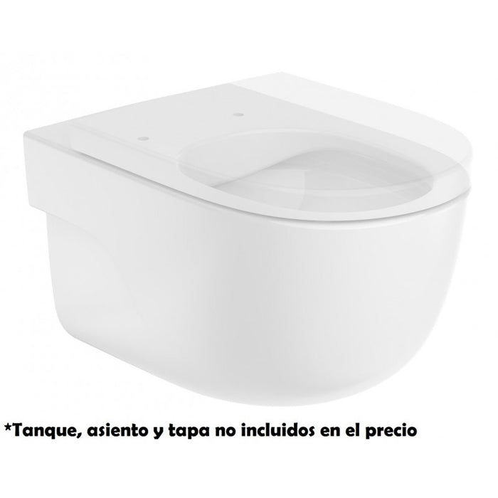 ROCA A34624L000 MERIDIAN Taza Rimless Inodoro Suspendido