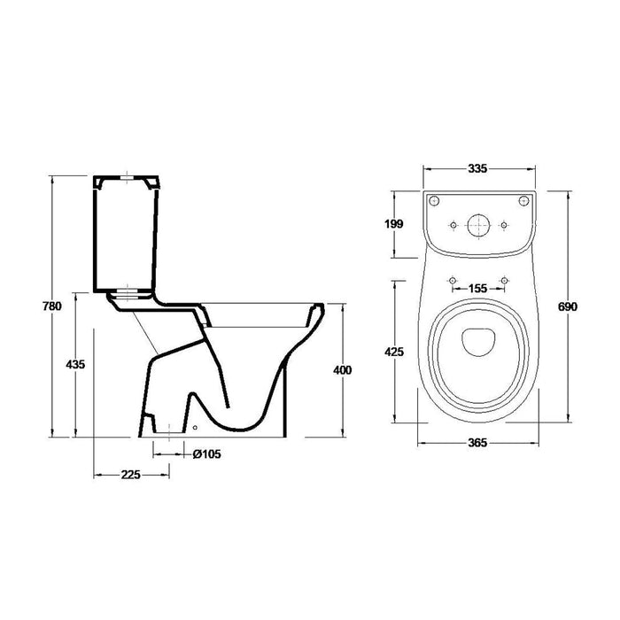 VALADARES OCEANUS Inodoro Completo Blanco