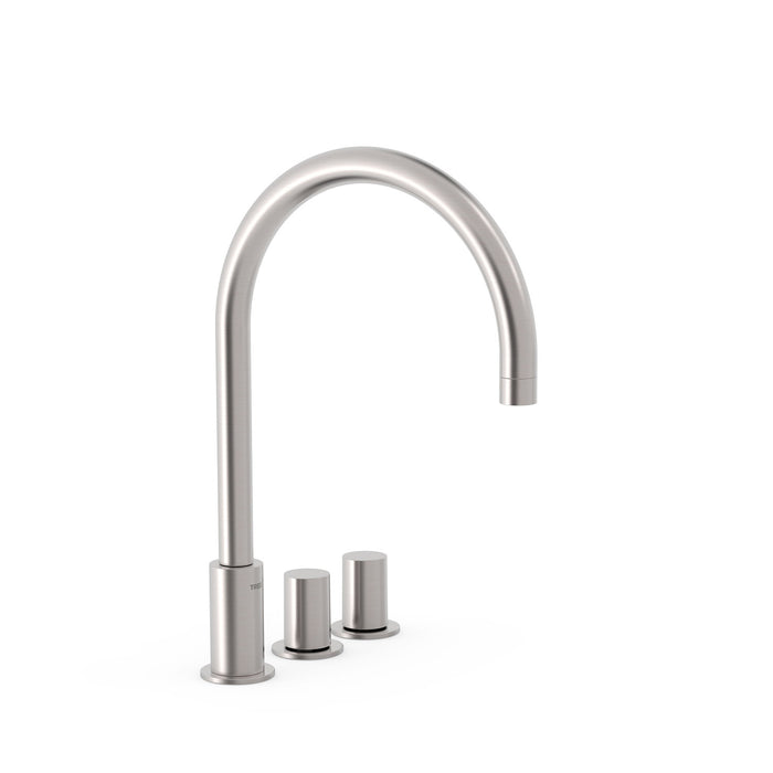 TRES 06110501AC STUDY Two-Handle Countertop Faucet for Sink Color Steel