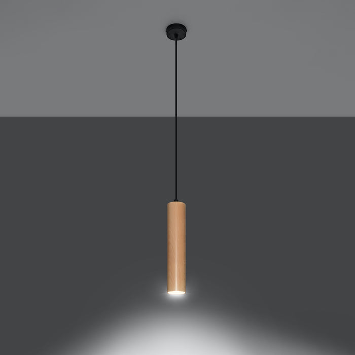 SOLLUX SL.0636 LINO Wood Pendant Lamp