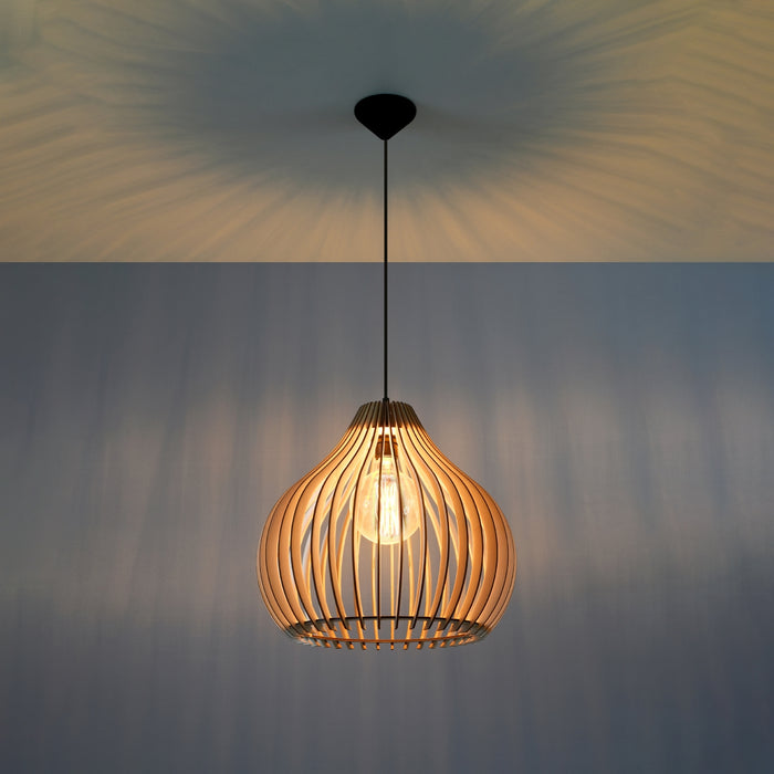 SOLLUX SL.0639 APRILLA Wood Pendant Lamp