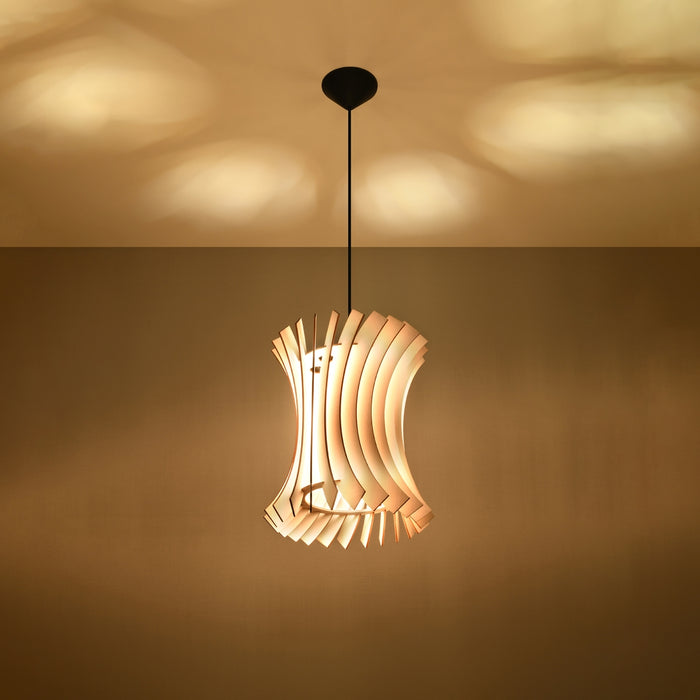 SOLLUX SL.0642 ORIANA Wood Pendant Lamp