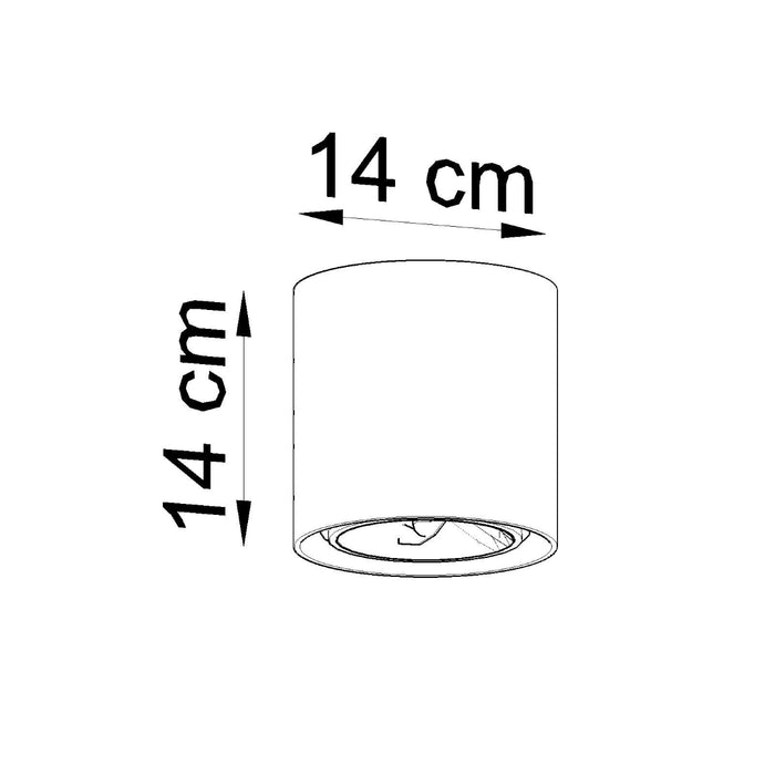 SOLLUX SL.0645 Ceiling Lamp CULLO Concrete