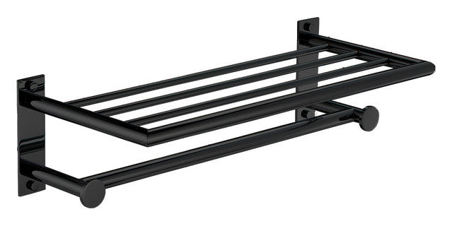 MANILLONS TORRENT 06535081 ECO Toallero Repisa Negro Mate