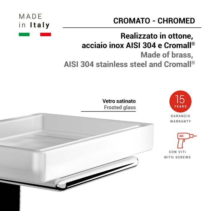 GEDY A9111300000 IL GIGLIO Chrome Soap Dish