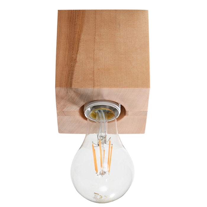 SOLLUX SL.0675 ARIZ Natural Wood Ceiling Lamp