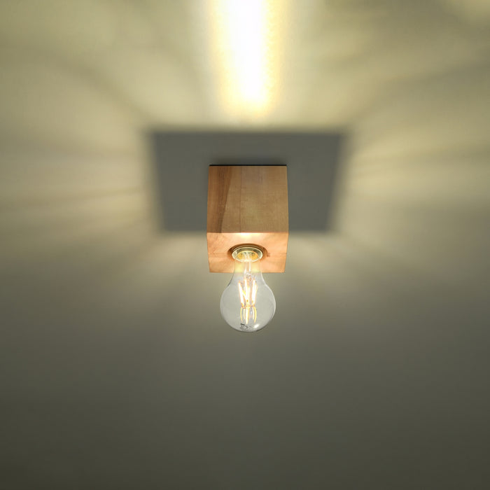 SOLLUX SL.0675 ARIZ Natural Wood Ceiling Lamp