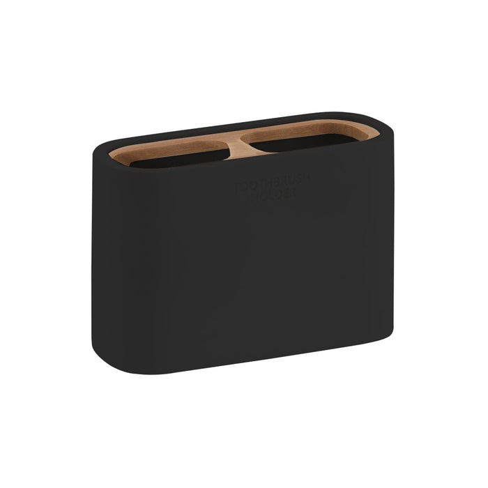 GEDY 13981400300 NINFEA Matte Black Toothbrush Holder