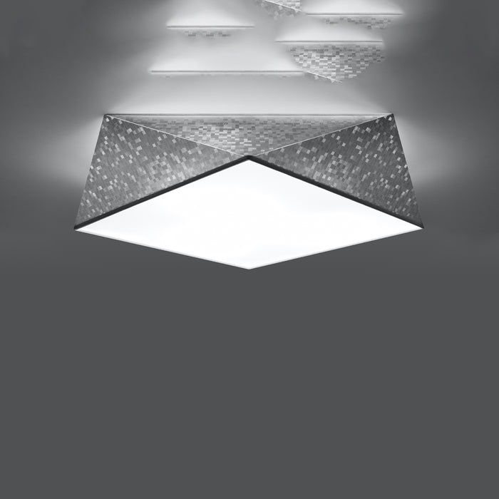 SOLLUX SL.0694 HEXA 45 Silver Ceiling Lamp