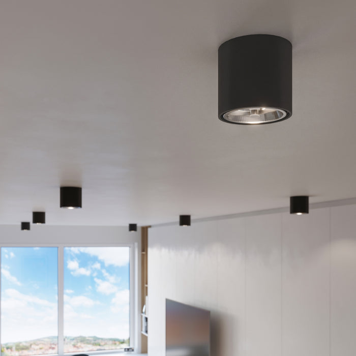 SOLLUX SL.0697 TIUBE Black Ceiling Lamp
