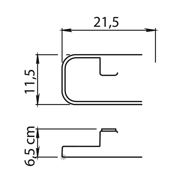 GEDY A9701300000 IL GIGLIO Toallero Argolla Cromo