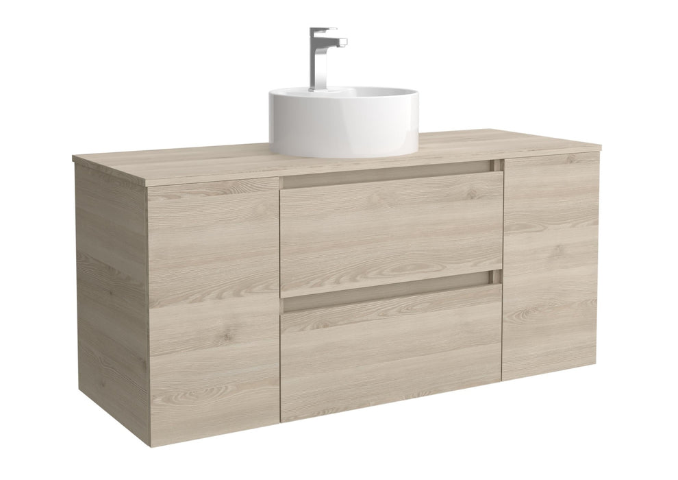 SALGAR 115897 BEQUIA PLUS Mueble de Baño 1 poza Porcelana 120cm Natural