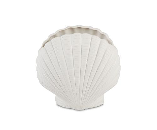 ANDREA HOUSE AX25029 Jarrón Dolomita Scallop 17X9X16Cm