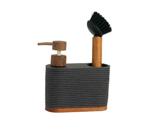 ANDREA HOUSE CC73049 Dispensador Poli/Acacia Gris