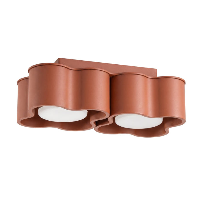 SOLLUX SL.3355 Lámpara De Techo Ovio 2 Ocre Rojo Gx53