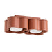SOLLUX SL.3355 Lámpara De Techo Ovio 2 Ocre Rojo Gx53
