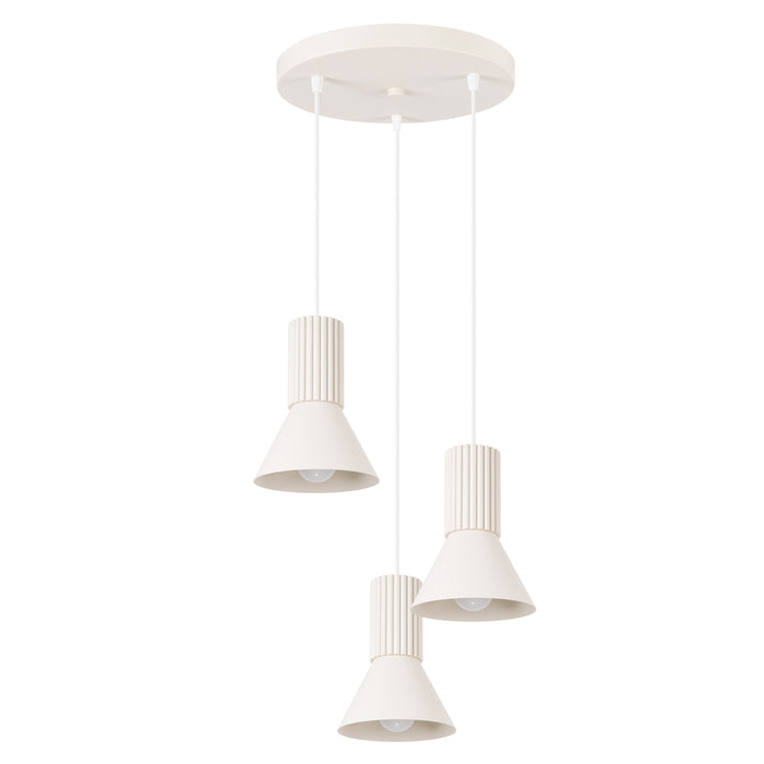 SOLLUX SL.1871 Lámpara colgante ESTRIA 3P beige beige