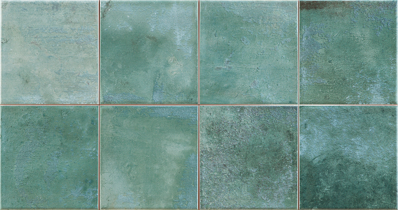 PAMESA PRECORTE ARTISAN VERDE 31,6x60,0 Azulejo Pasta Roja