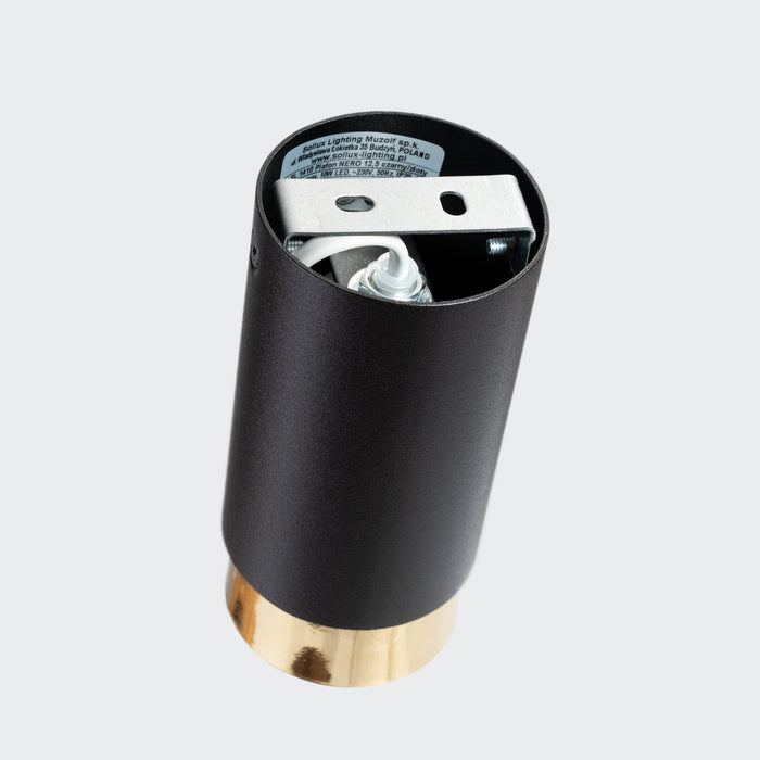 SOLLUX SL.1410 Lámpara de techo NERO 12,5 negro/oro negro/oro
