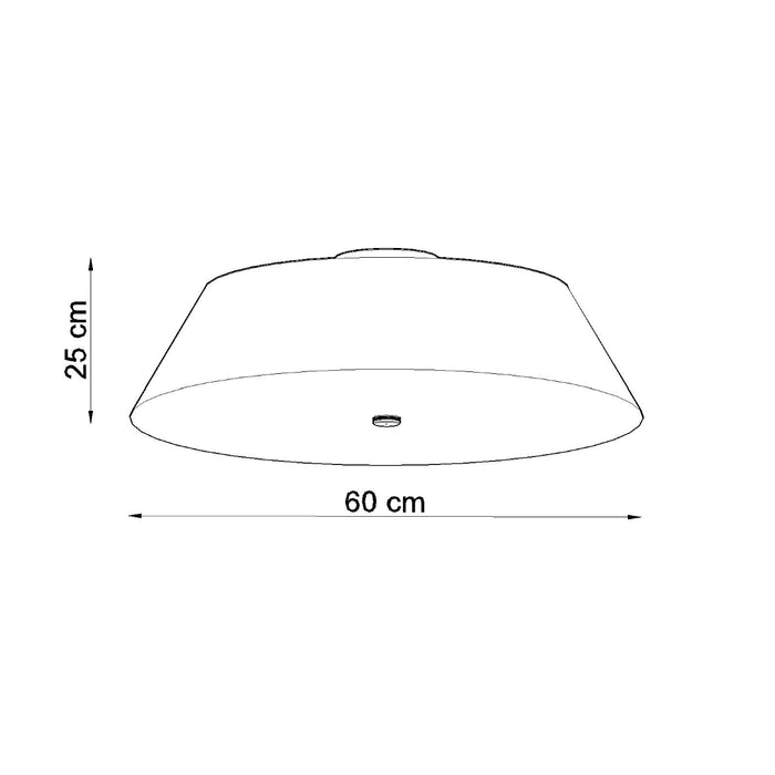 SOLLUX SL.0768 Lámpara de Techo VEGA 60 Negro