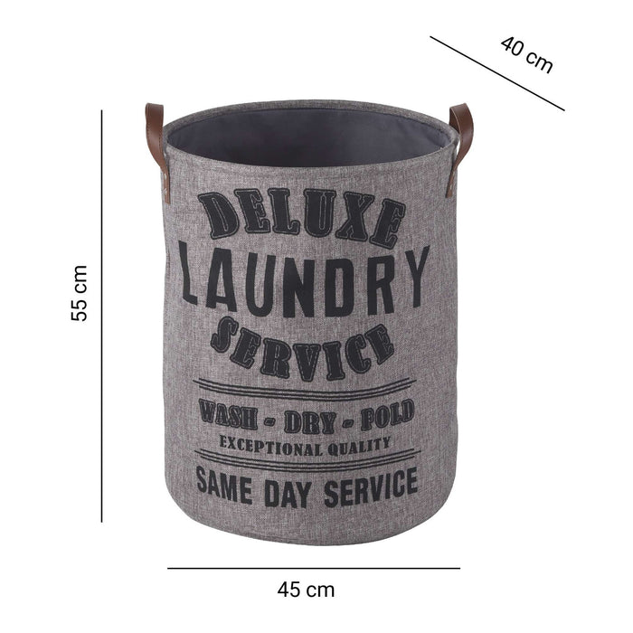GEDY 10380800300 VINTAGE Gray Laundry Basket