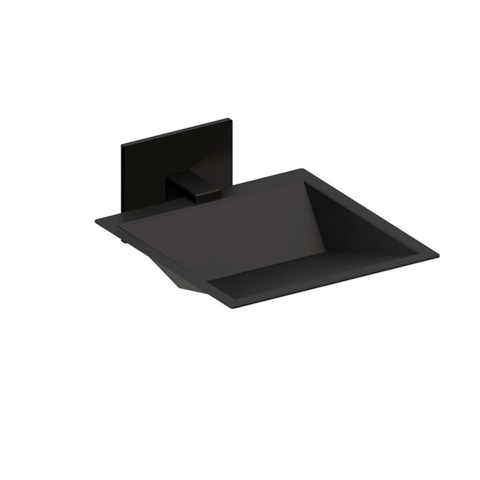 BELTRAN 20197 LUKA Matte Black Adhesive Soap Dish