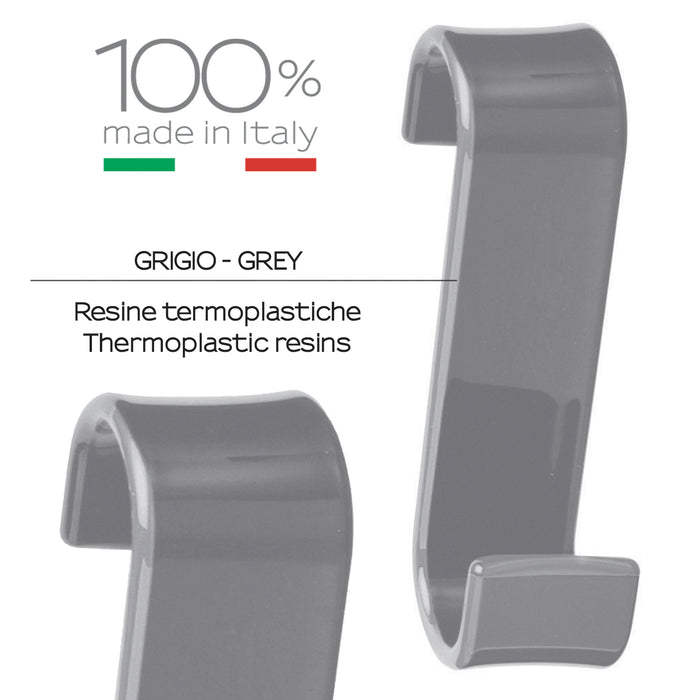 GEDY 20250800900 MERLINO Percha colgable para radiador gris