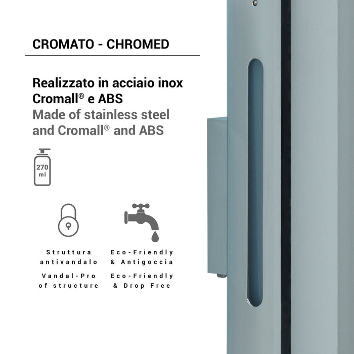 GEDY G1801300000 ZANZIBAR Chrome Dispenser