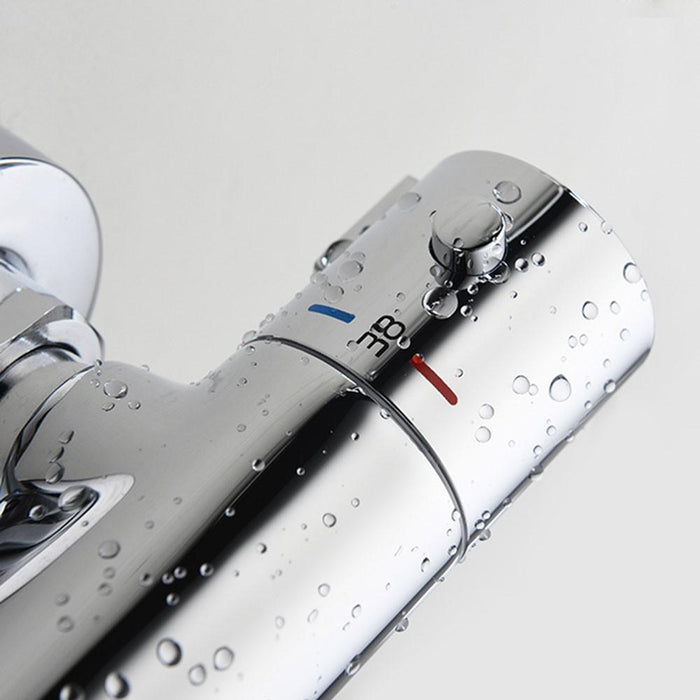 LLAVISAN L152714 Grifo Termostático para Columna de Ducha Con Desviador Cromo