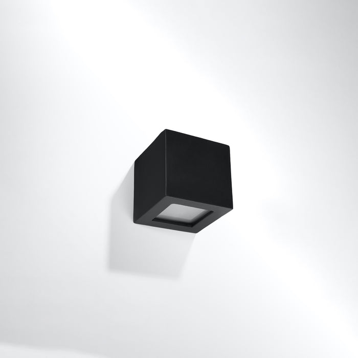 SOLLUX SL.0872 LEO Black Ceramic Wall Light