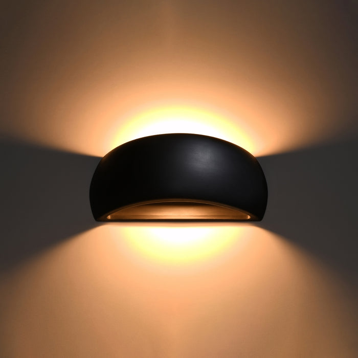 SOLLUX SL.0876 Black PONTIUS Ceramic Wall Light
