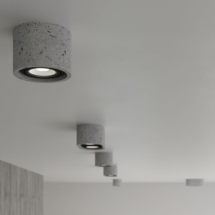 SOLLUX SL.0881 BASIC 1 Concrete Ceiling Lamp