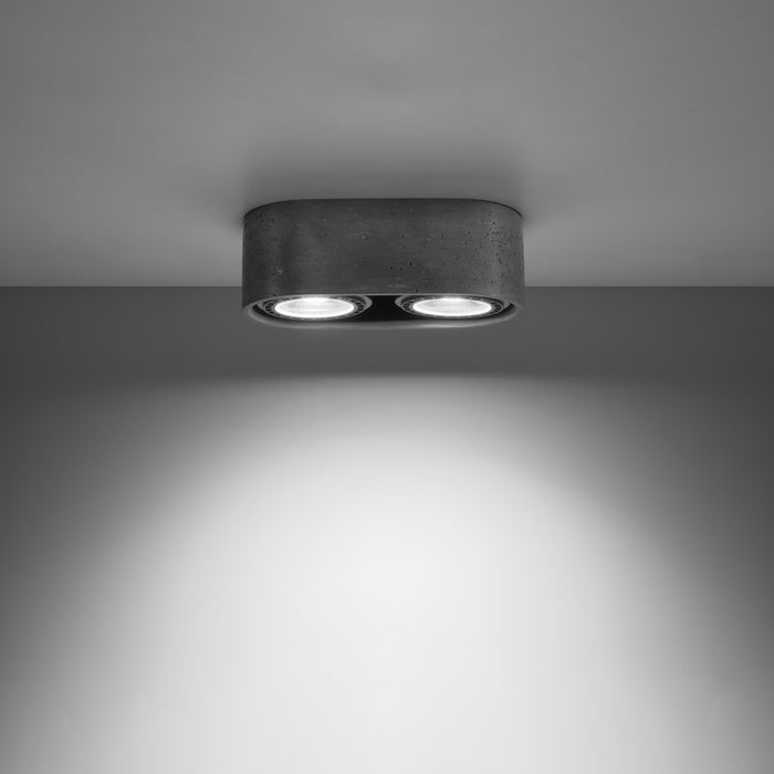 SOLLUX SL.0882 BASIC 2 Concrete Ceiling Lamp