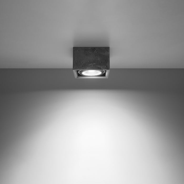SOLLUX SL.0883 QUATRO 1 Concrete Ceiling Lamp